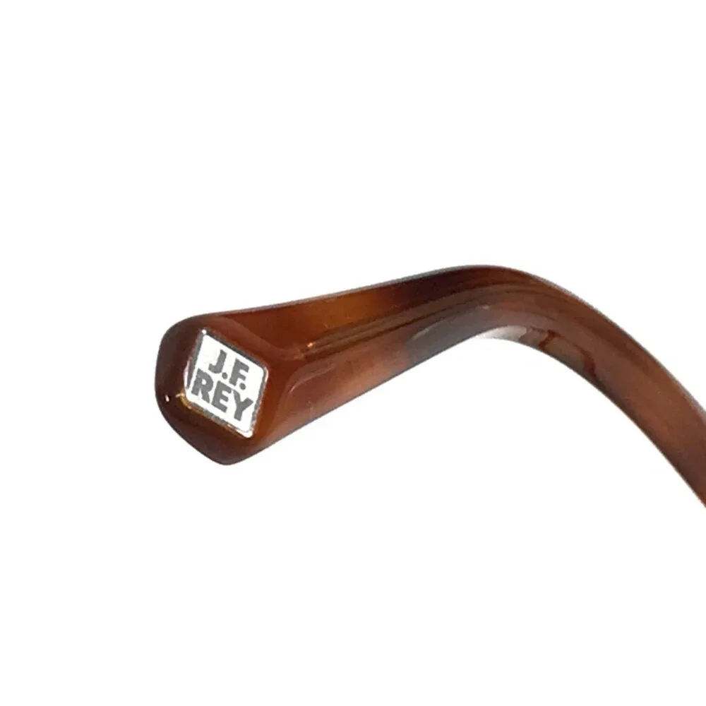 J. F. Rey Petite Eyeglasses Frames PA096 9050 Brown Tortoise Gold Blue 50-13-140